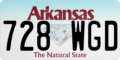 AR license plate 728WGD