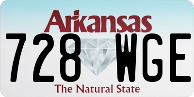 AR license plate 728WGE