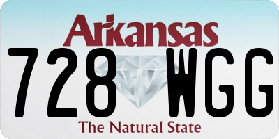 AR license plate 728WGG