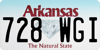 AR license plate 728WGI