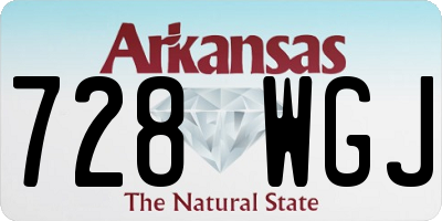 AR license plate 728WGJ