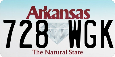 AR license plate 728WGK