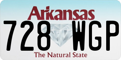 AR license plate 728WGP