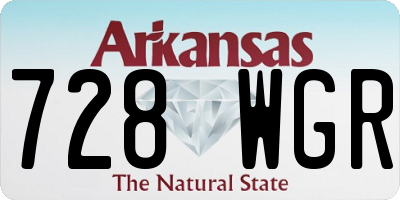AR license plate 728WGR