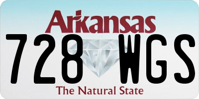 AR license plate 728WGS