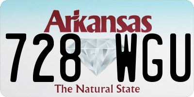 AR license plate 728WGU