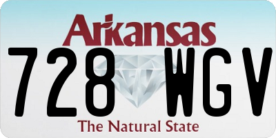 AR license plate 728WGV