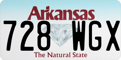 AR license plate 728WGX