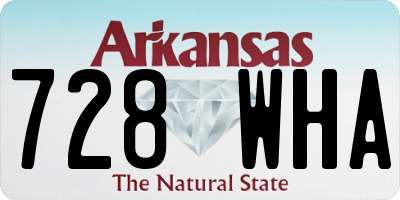 AR license plate 728WHA