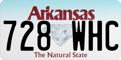 AR license plate 728WHC