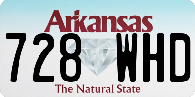 AR license plate 728WHD