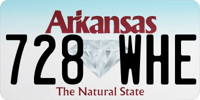 AR license plate 728WHE