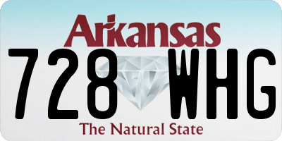 AR license plate 728WHG