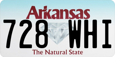AR license plate 728WHI
