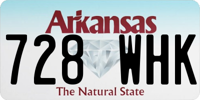 AR license plate 728WHK