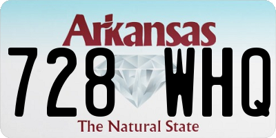 AR license plate 728WHQ