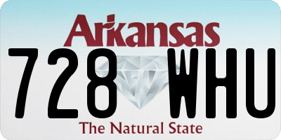 AR license plate 728WHU