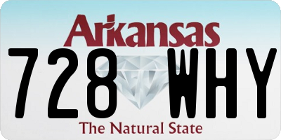 AR license plate 728WHY