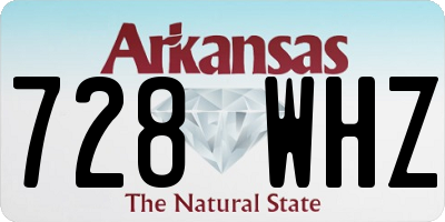 AR license plate 728WHZ