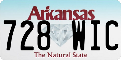 AR license plate 728WIC