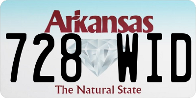 AR license plate 728WID