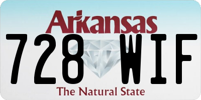 AR license plate 728WIF