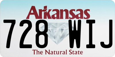AR license plate 728WIJ