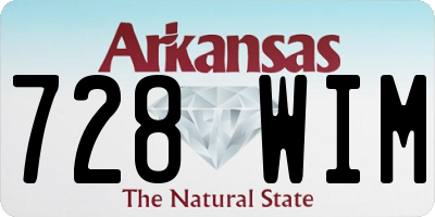 AR license plate 728WIM