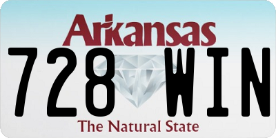 AR license plate 728WIN