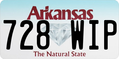 AR license plate 728WIP