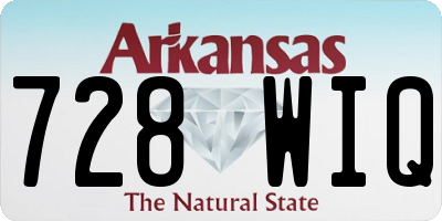AR license plate 728WIQ