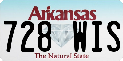 AR license plate 728WIS