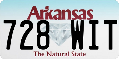 AR license plate 728WIT