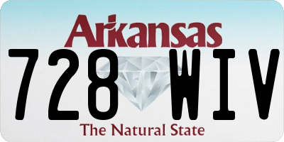 AR license plate 728WIV