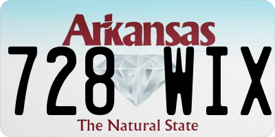 AR license plate 728WIX