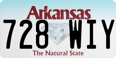 AR license plate 728WIY