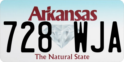 AR license plate 728WJA