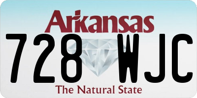 AR license plate 728WJC