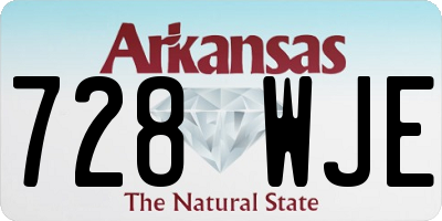 AR license plate 728WJE