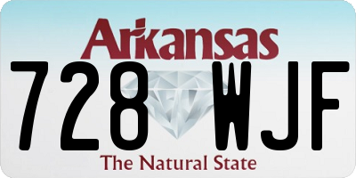 AR license plate 728WJF