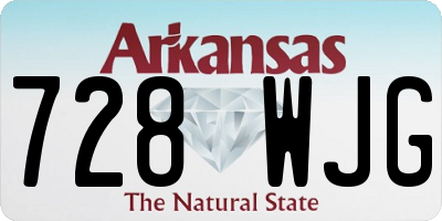 AR license plate 728WJG