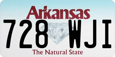 AR license plate 728WJI