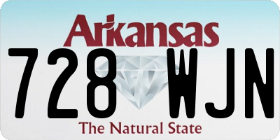 AR license plate 728WJN