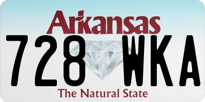 AR license plate 728WKA