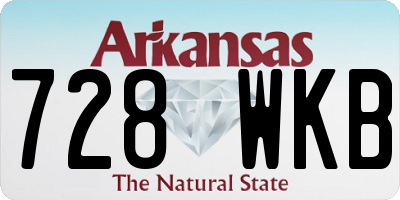 AR license plate 728WKB