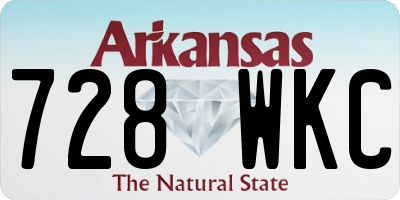 AR license plate 728WKC