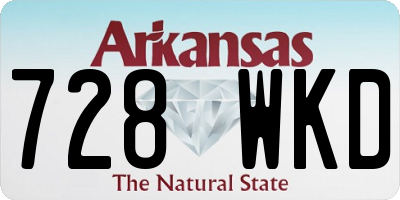 AR license plate 728WKD