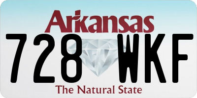 AR license plate 728WKF