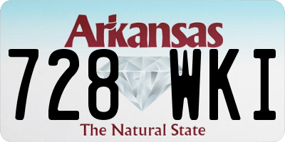 AR license plate 728WKI