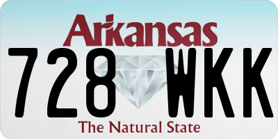 AR license plate 728WKK